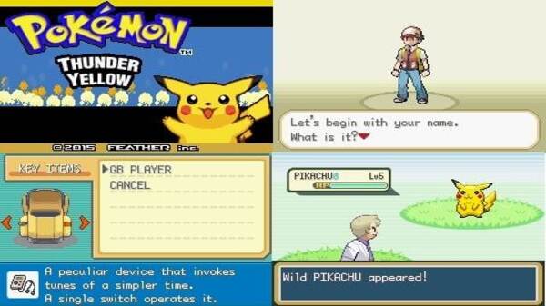 Pokemon-Thunder Yellow ROM Download-GBA-HappyROMs