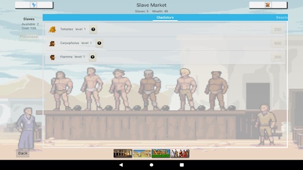 Gladiator Manager Game